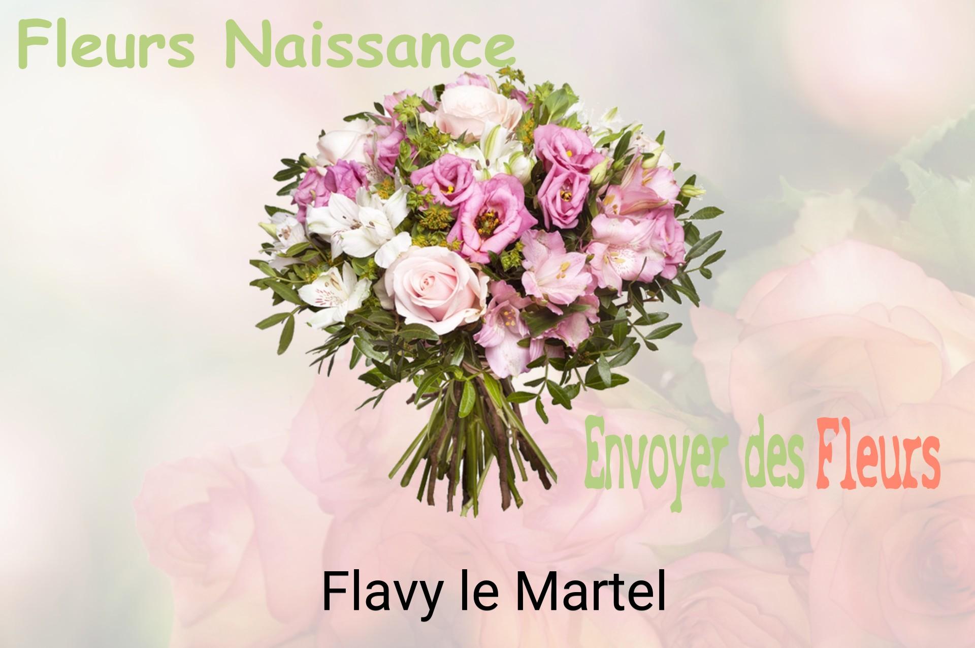 Bouquet de fleurs de naissance livré à Flavy-le-Martel